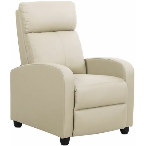 Poltrona relax Desa 87x69x100 in poliuretano tortora
