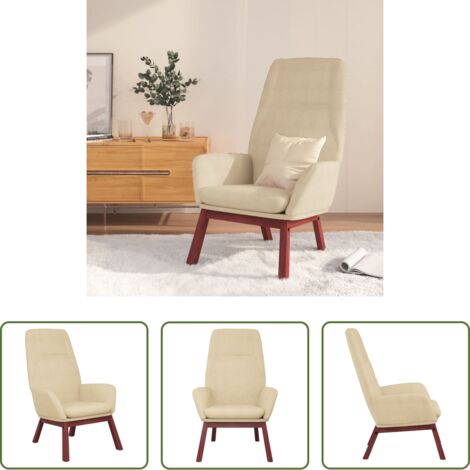 Poltrona Relax -  Sedia Relax Crema in Tessuto