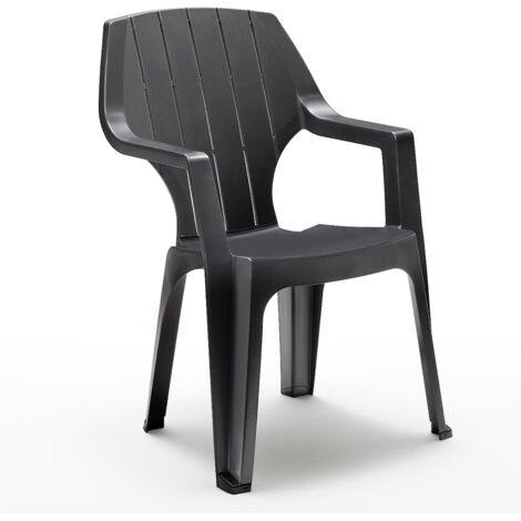 POLTRONA RESINA MODELLOALTA ANTRACITE