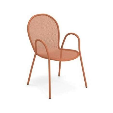 Poltrona ronda rosso acero 60 x 65 x 82 cm
