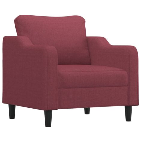 Poltrona Rosso Vino 60 cm in Tessuto vidaXL 522326