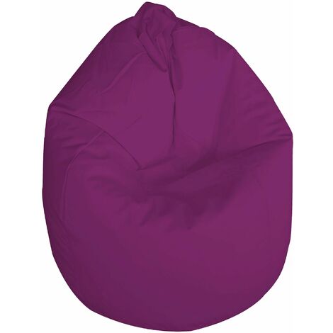 Poltrona Sacco Pouf in poliestere 70x110 cm Ariel Fucsia
