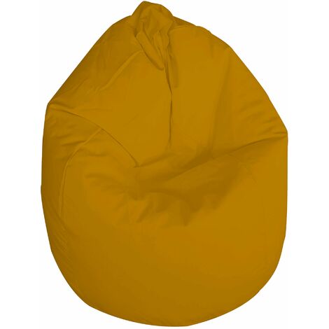 Poltrona Sacco Pouf in poliestere 70x110 cm Ariel Giallo