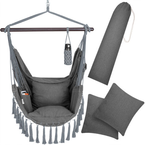 Poltrona sospesa antracite 170x100x150cm