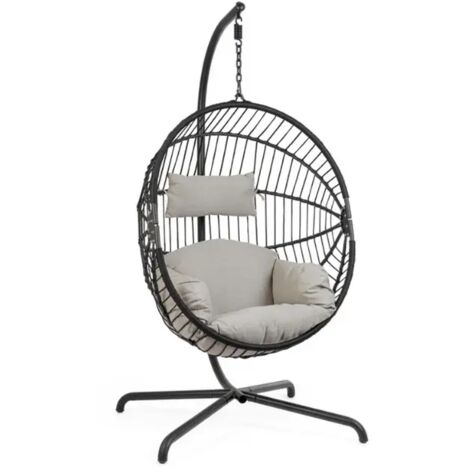 Poltrona Sospesa da Giardino Pieghevole con Cuscini Bizzotto Finley - 661777