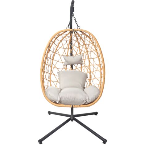 Poltrona sospesa in rattan CUZCO