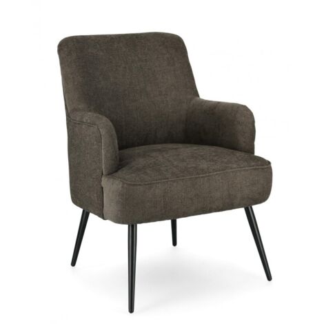 Poltrona Tessuto Marrone Moderno da Interno - CALEB - Colore: Multicolore