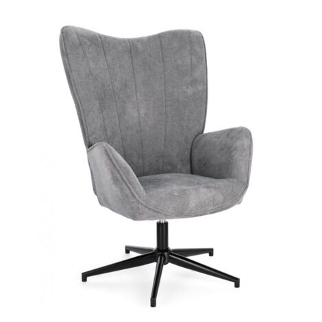 Poltrona Tessuto Verde Moderna da Interno - LUCILLE - Colore: Grigio