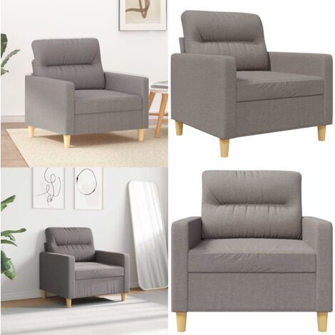 Poltrona Tortora 60 cm in Tessuto - Poltrona tortora - Seduta confortevole