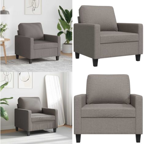 Poltrona Tortora 60 cm in Tessuto - Poltrona tortora - Seduta confortevole