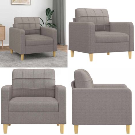 Poltrona Tortora 60 cm in Tessuto - Poltrona tortora - Seduta confortevole