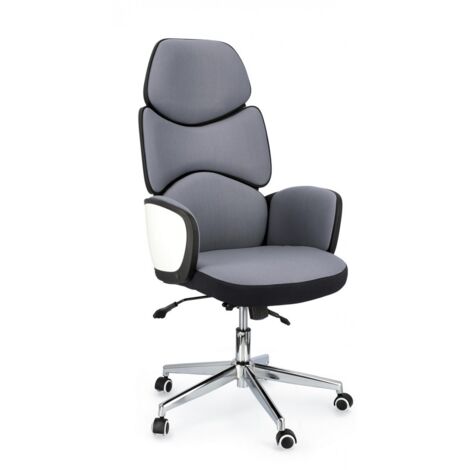 Poltrona Ufficio con Braccioli Armstrong Grigio Scuro / Bianco Bizzotto - 0710482