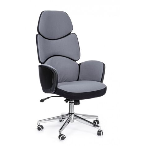 Poltrona Ufficio con Braccioli Armstrong Grigio Scuro / Nero Bizzotto - 0710652