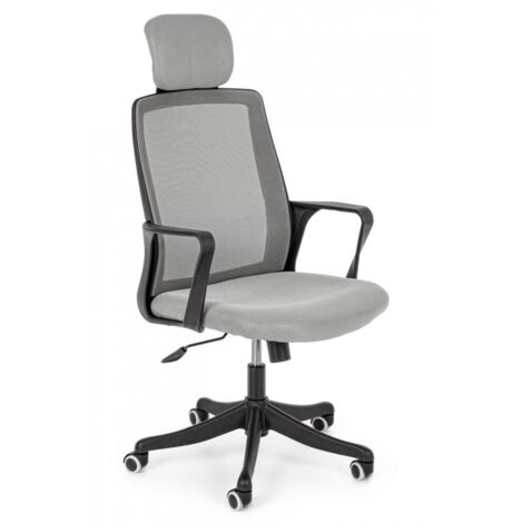 Poltrona Ufficio Laurent con Braccioli colore Grigio