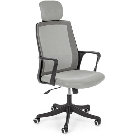 Sedia Da Ufficio Senza Braccioli Senza Ruote, Sedia Da Scrivania Ergonomica  Con Gambe Incrociate Imbottita Sedia Da Ufficio Per Computer, Sedia  D'accento Con Schienale Centrale ( Color : /Grey ) : 