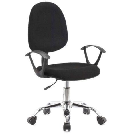 Poltrona ufficio nera 62x44x94 cm