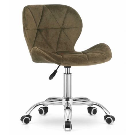Poltrona Valora AVOLA in velluto marrone ergonomica per ufficio