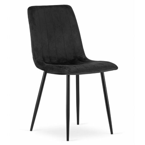 Poltrona Valora JEWA in velluto nero ergonomica per soggiorno