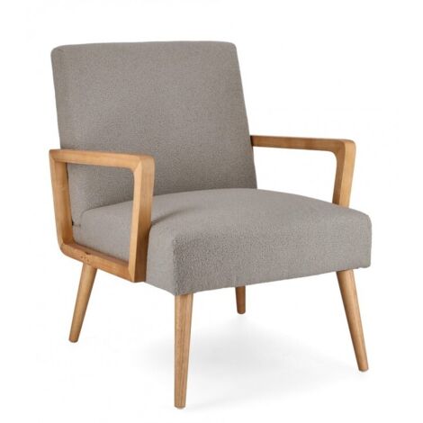 Poltrona "Veriana" per interno, Struttura In Legno Di Pino E Compensato 64.5 x 72 x 82h cm -Thundery