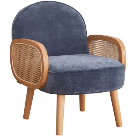 Poltroncina da salotto design nordico blu scuro - Doris