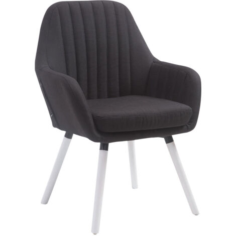 Poltroncina Florian in tessuto nero bianco