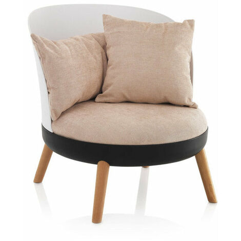 Poltroncina Imbottita 70x81x72 cm in Microfibra Rosa