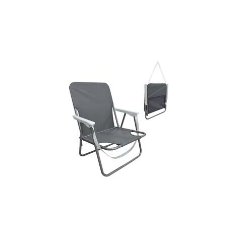 POLTRONCINA IN ACCIAIO DA SPIAGGIA  cm.53x52x66h.    VETTE
