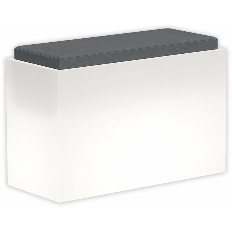 Image of Poltroncina luminosa Roomy Bright con led pouf 'Made in Italy' per esterno -Bianco / Con cavo