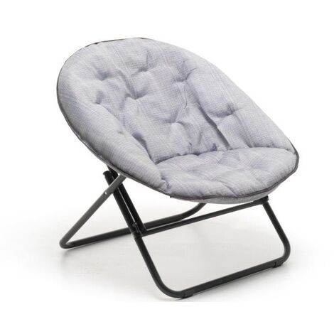 Poltroncina Papason Relax pieghevole Struttura in ferro antracite 82x73xH80