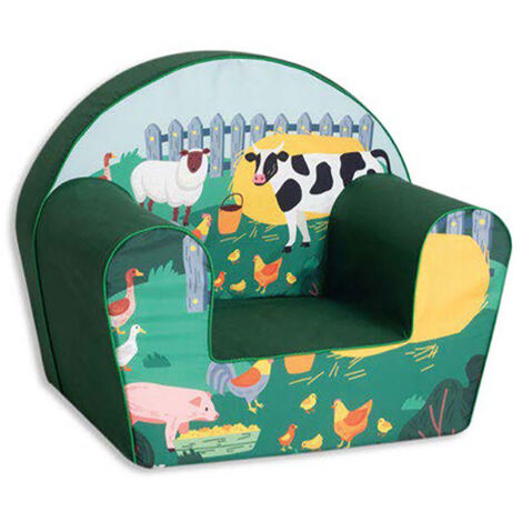 Poltroncina per Bambini 42x31x50 cm in Cotone Fattoria Verde