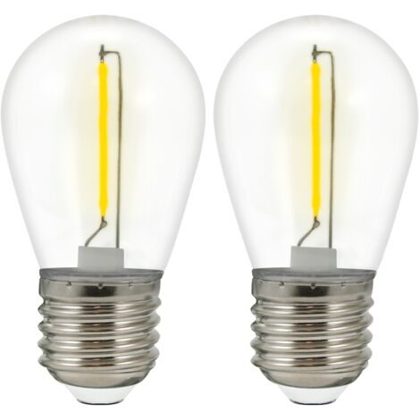 Polux 2x Lampadine LED Neon 36V E27 2200K Gialle