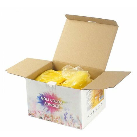 Polvere colorata OhFX Holi GIALLO da 5kg per Eventi e Feste