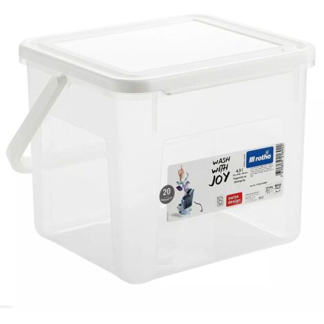 Polvere contenitore 3kg 4,5l trasparente marca Rotto