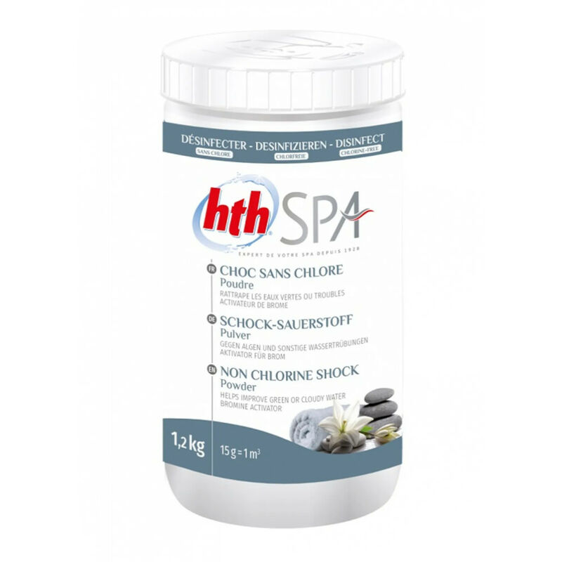 

Polvo de choque sin cloro - 1,2 kg - HTH SPA