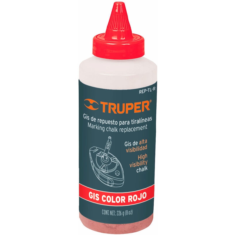 

Polvo rojo de repuesto para tiralíneas, 225g