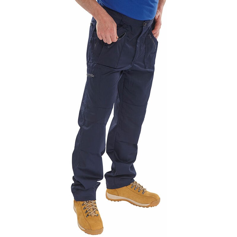 Beeswift action work trousers navy blue 34S