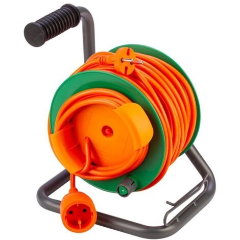 Poly Pool 1P Garden Avvolgicavo Elettrico Arancio e Verde