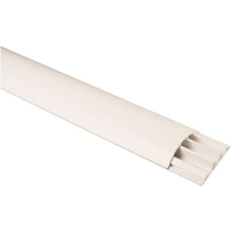 poly pool - 2 m canale sovrapavimento a 3 vie larghezza 69 mm bianco
