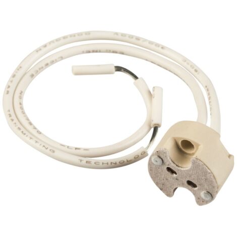 poly pool - 2 portalampada 24 v in steatite, attacco g4 e gz4 - gx5.3 - g6.35 - gy6.35 avorio