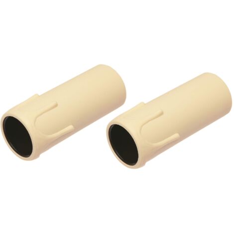 poly pool - 2 portalampada e14 a candela 250 v con staffa metallica avorio
