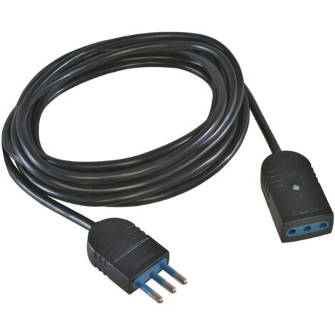 poly pool - 5 m prolunga con spina e presa 10 a nera
