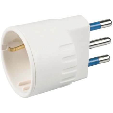 poly pool - adattatore spina 16 a e presa tedesca bianco