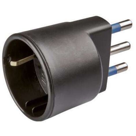 poly pool - adattatore spina 16 a e presa tedesca nero