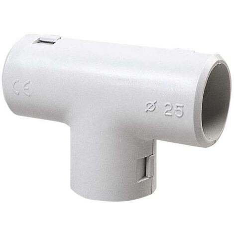 poly pool - giunto a t ispezionabile per tubi rigidi ø 25 mm ip40 grigio