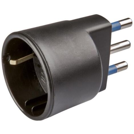 Poly Pool PP0432 Adattatore per presa di corrente Tipo L Tipo C Nero