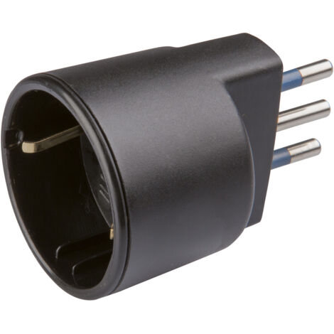 Poly Pool PP0433 Adattatore per presa di corrente Tipo L Nero