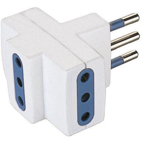 Poly Pool PP0447 Adattatore elettrico tripla presa Nero