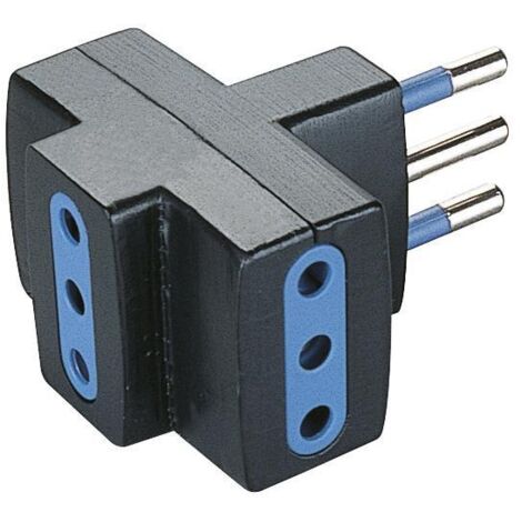 Poly Pool PP0447 Tipo Tipo L Adattatore per presa di corrente Nero Blu