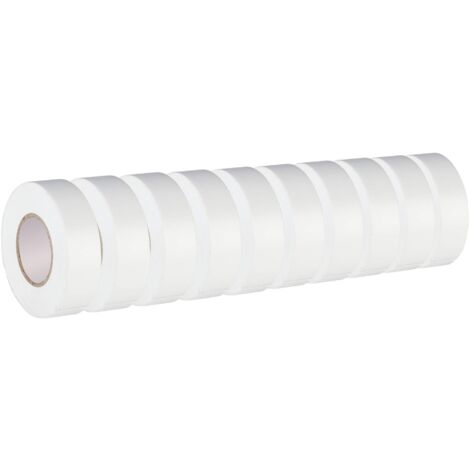 Poly Pool PP0517.10 n. 10 rotoli Nastro isolante 19x25mm bianco