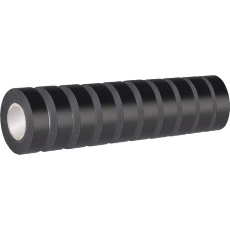 Poly Pool PP0517.110 n. 10 rotoli Nastro isolante 19x25mm nero
